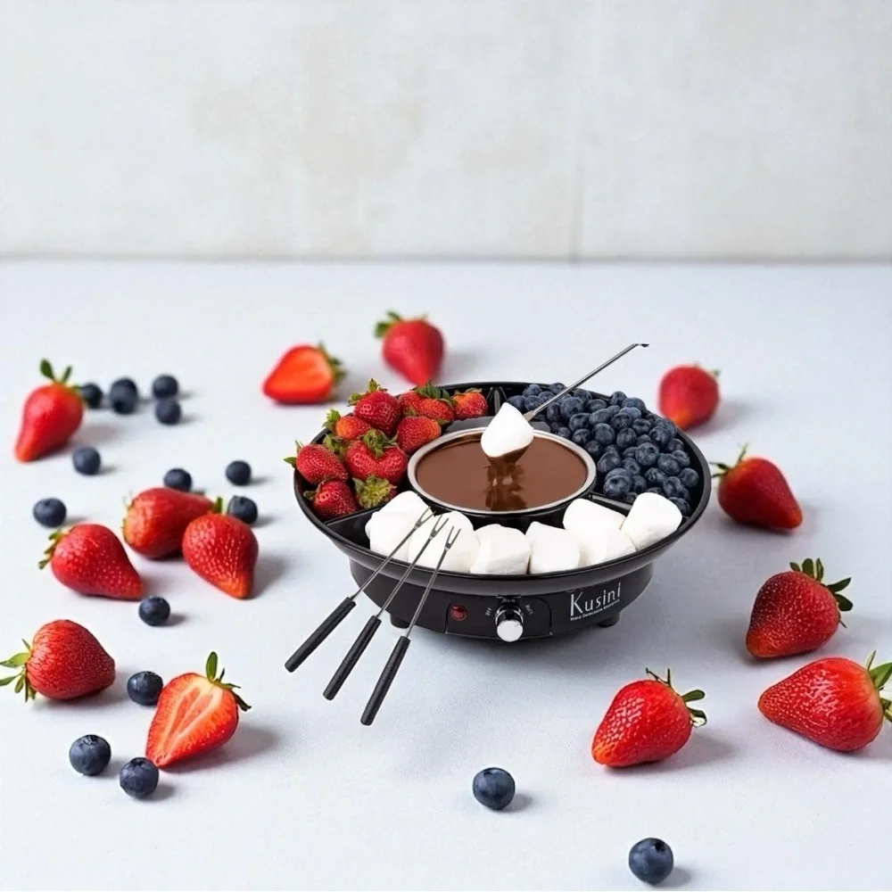 🍫 Kusini Electric Chocolate Fondue Maker Party‎ Dessert Melting Pot NIB✨
